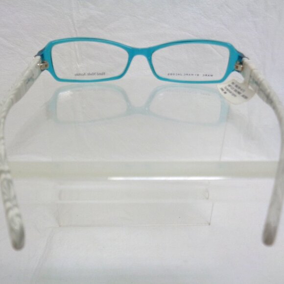 MARC BY MARC JACOBS eyeglasses Rectangle Turquoise Gray & White NWT - Picture 7 of 9